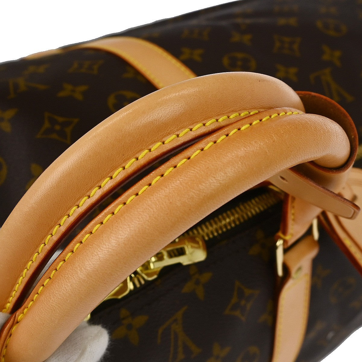 Louis Vuitton Keepall Bandouliere Bag Monogram Canvas Brown Canvas Travel Bag Bag (Pre-Owned)
