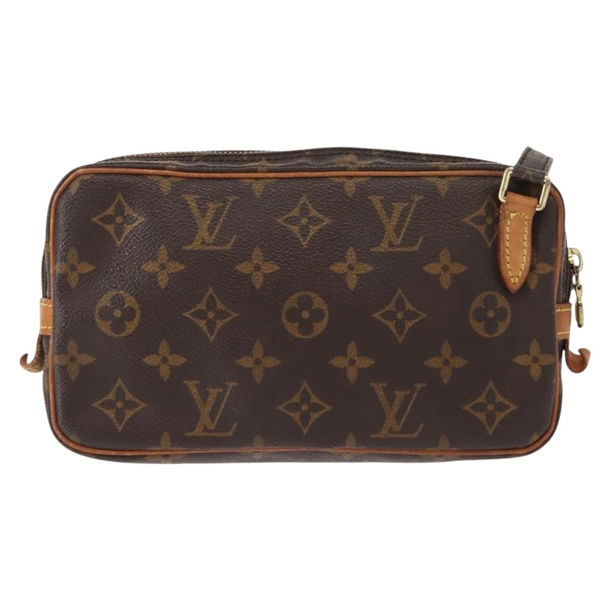 Louis Vuitton Pochette Marly Bandouliere Bag Monogram Canvas Brown Canvas Shoulder Bag Bag (Pre-Owned)