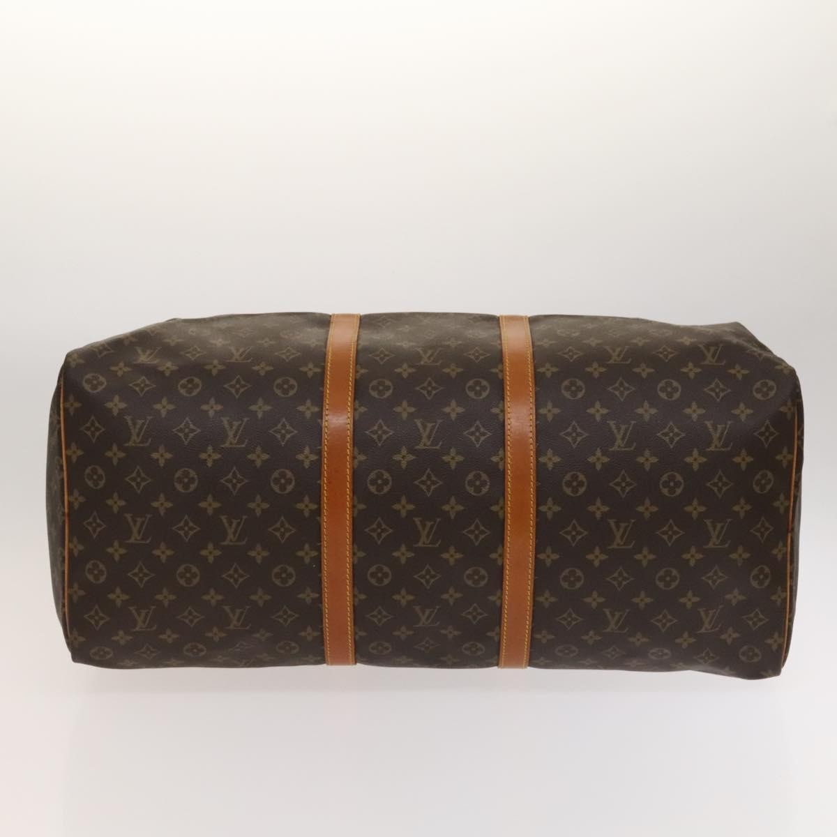 Louis Vuitton Keepall Bag Monogram Canvas Brown Canvas Travel Bag Bag (Pre-Owned)