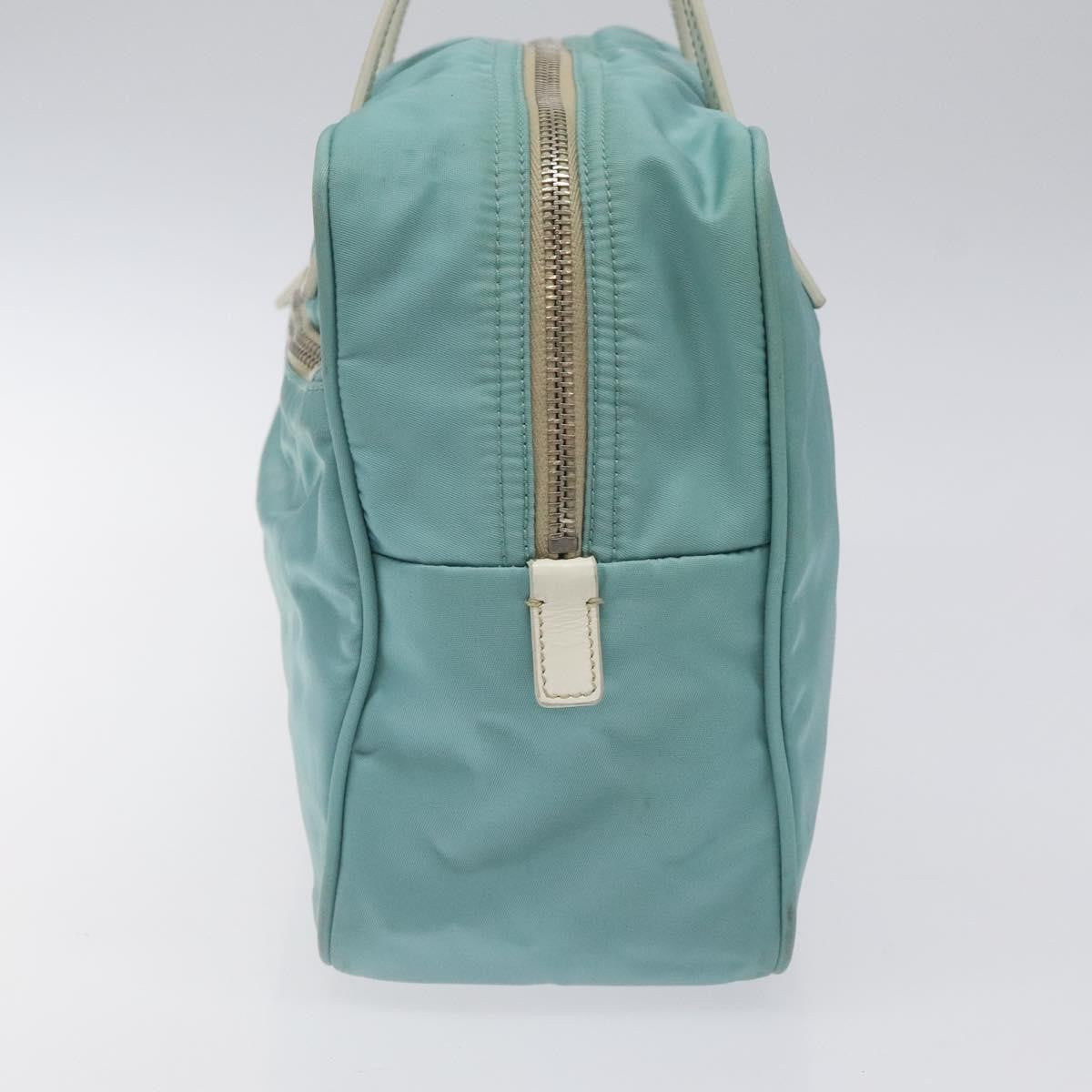 Prada Vintage Handbag Tessuto Blue Nylon Handbag (Pre-Owned)