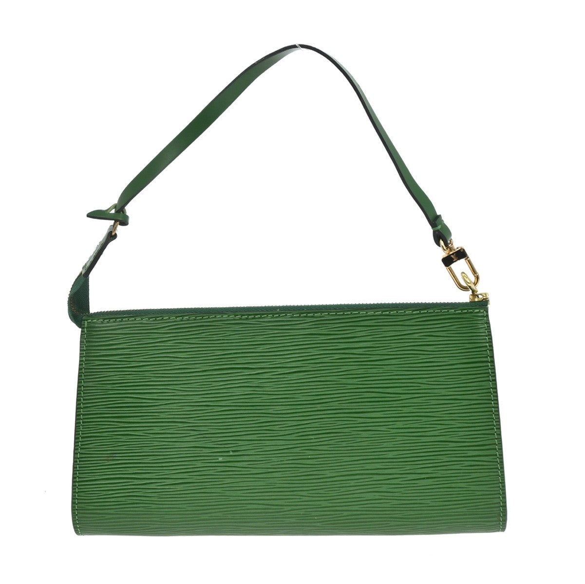 Louis Vuitton Pochette Accessoires Epi Leather Green Leather Clutche & Pouche Bag (Pre-Owned)