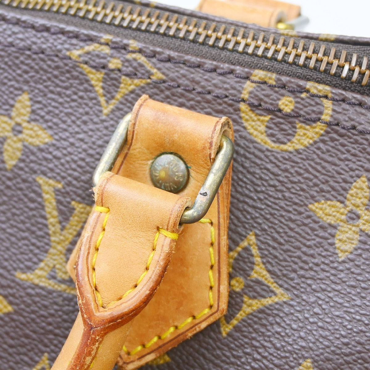 Louis Vuitton Speedy Handbag Monogram Canvas Brown Canvas Handbag (Pre-Owned)