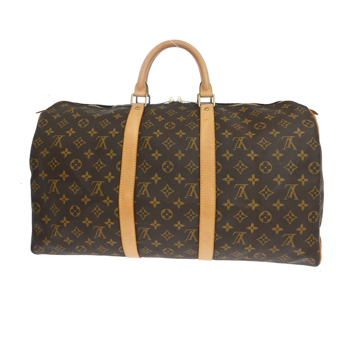 Louis Vuitton Keepall Bag Monogram Canvas Brown Canvas Travel Bag Bag (Pre-Owned)
