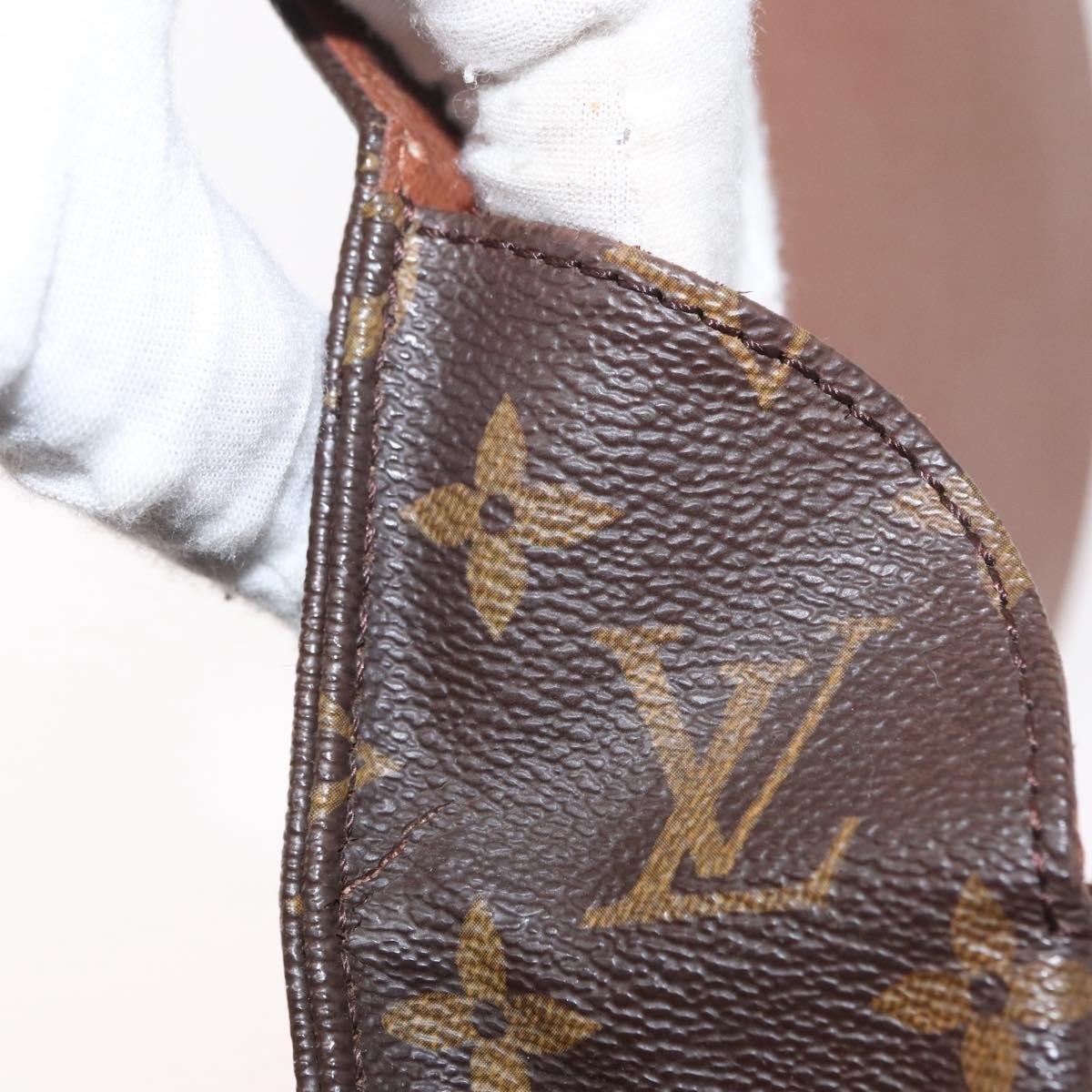 Louis Vuitton Cartouchiere Handbag Monogram Canvas Brown Canvas Shoulder Bag Bag (Pre-Owned)