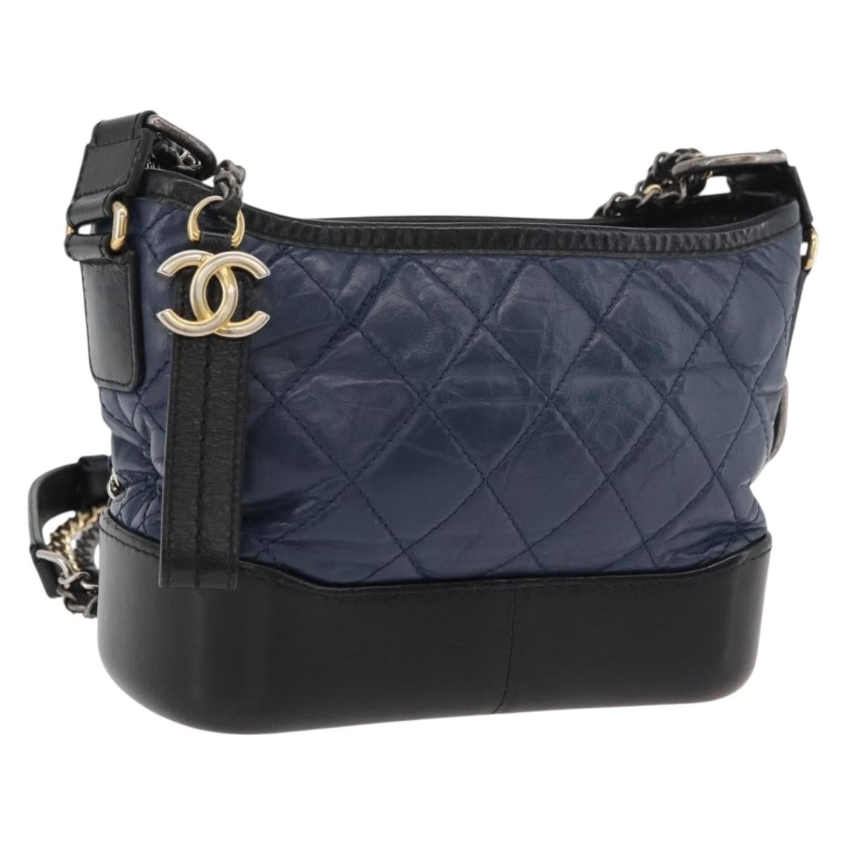 Chanel Gabrielle Hobo Quilted Aged Calfskin Multicolour Leather Shoulder Bag Bag (Pre-Owned)