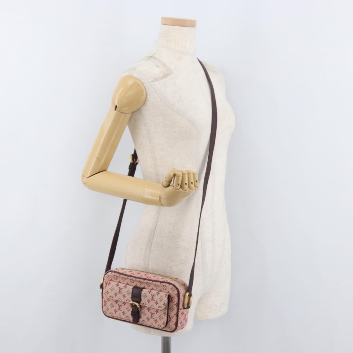 Louis Vuitton Juliette Crossbody Bag Mini Lin Red Canvas Shoulder Bag Bag (Pre-Owned)