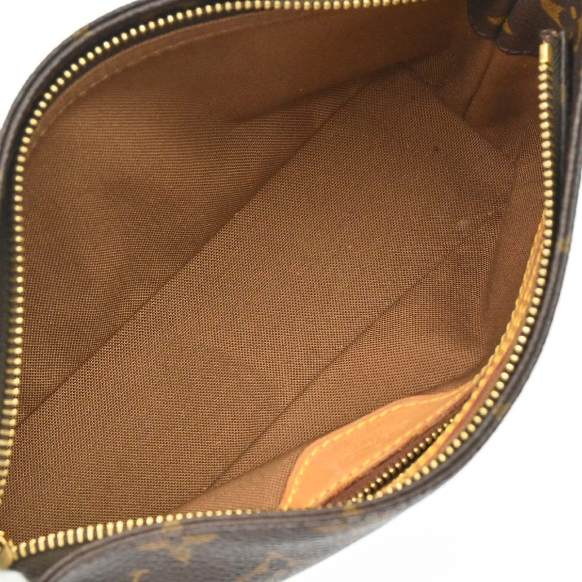 Louis Vuitton Trotteur Handbag Monogram Canvas Brown Canvas Clutche & Pouche Bag (Pre-Owned)