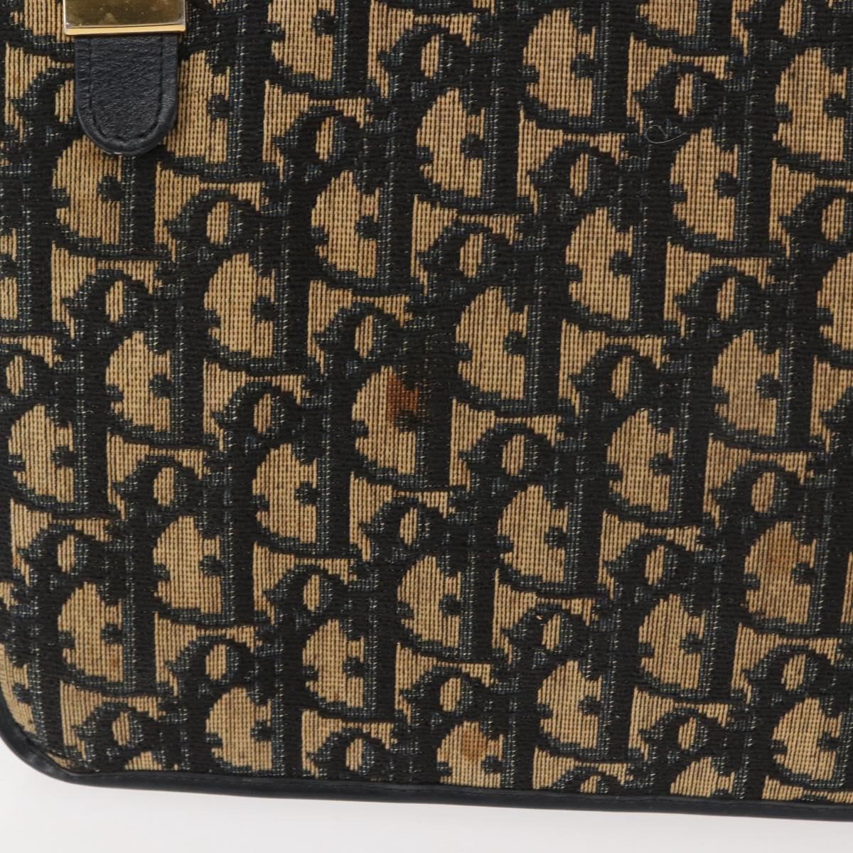 Christian Dior Vintage Trotter Shoulder Bag Canvas Navy Canvas Shoulder Bag Bag (Pre-Owned)