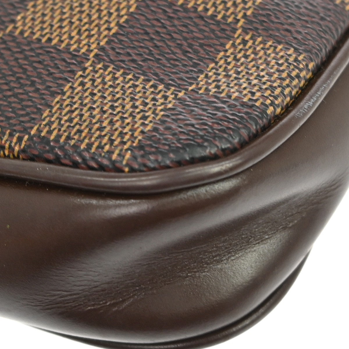 Louis Vuitton Navona Pochette Accessoires Damier Brown Canvas Clutche & Pouche Bag (Pre-Owned)