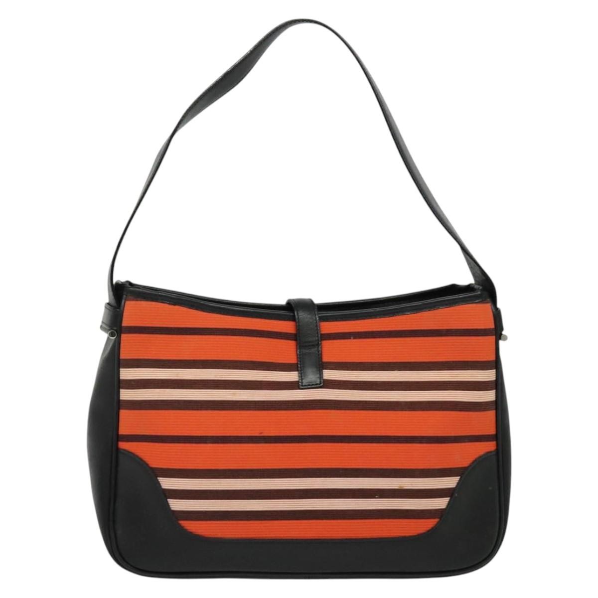 Burberry Blue Label Shoulder Bag Canvas Orange Canvas Shoulder Bag Bag (Pre-Owned)
