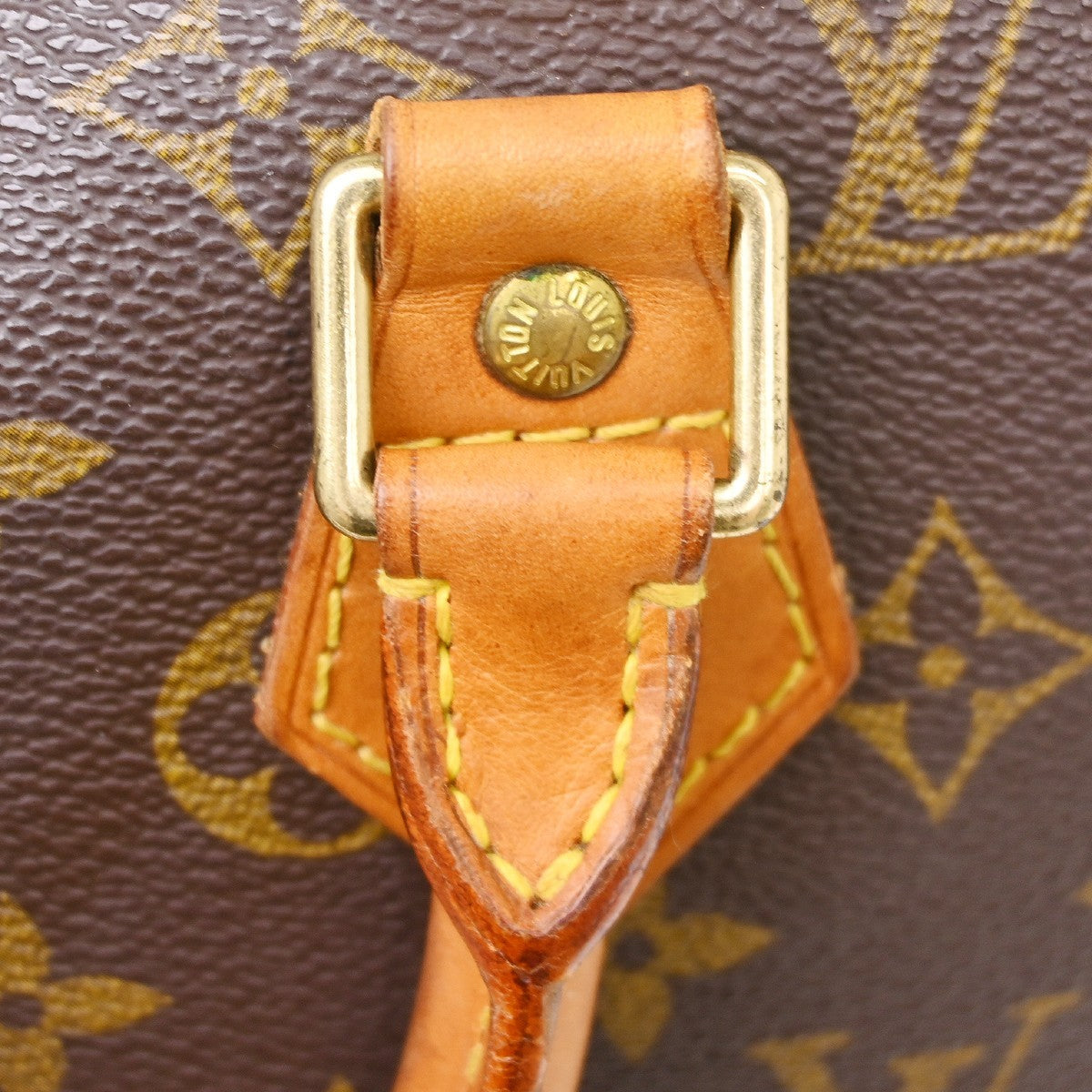 Louis Vuitton Alma Handbag Monogram Canvas Brown Canvas Handbag (Pre-Owned)