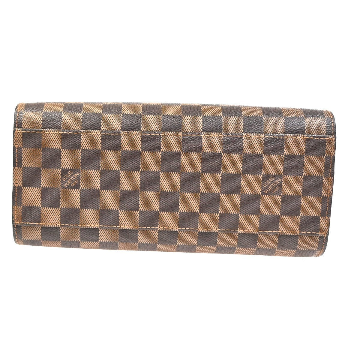 Louis Vuitton Triana Bag Damier Brown Leather Handbag (Pre-Owned)