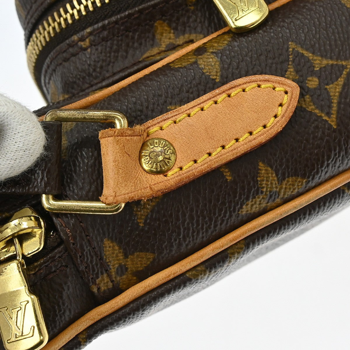 Louis Vuitton Amazone Bag Monogram Canvas Brown Canvas Shoulder Bag Bag (Pre-Owned)