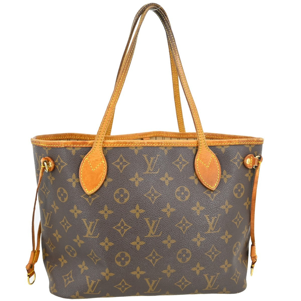 Louis Vuitton Neverfull Bandouliere Inside Out Monogram Canvas With Leather Brown Canvas Tote Bag Bag (Pre-Owned)