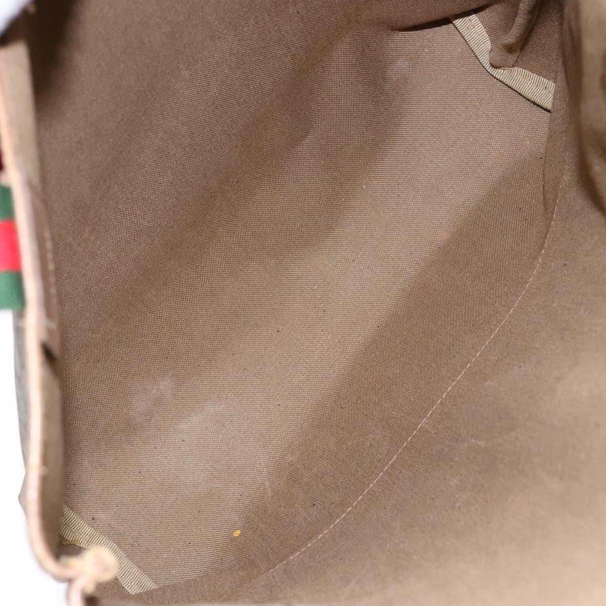 Gucci Ophidia Front Pocket Shopper Tote Gg Coated Canvas Beige Canvas Tote Bag Bag (Pre-Owned)