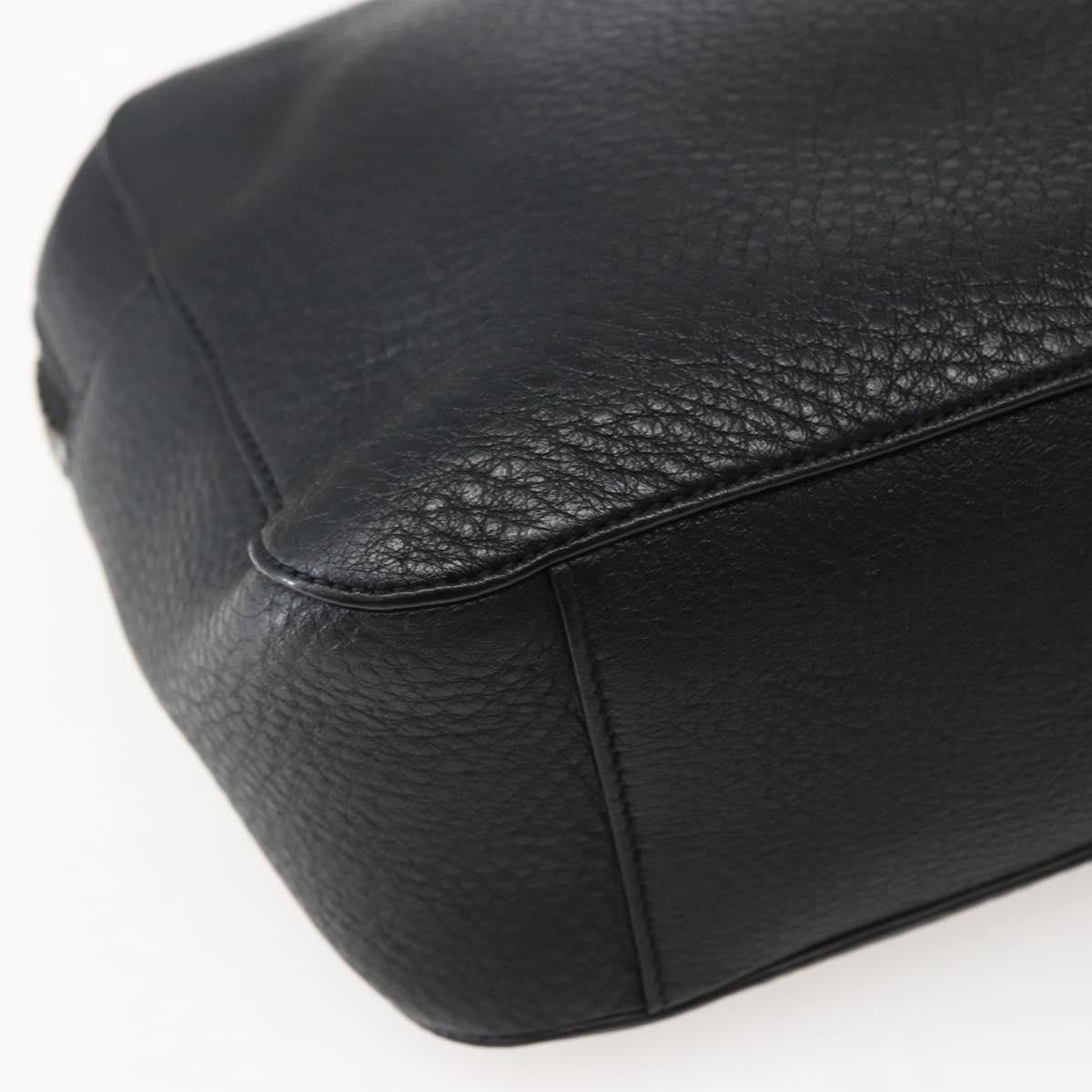 Christian Louboutin Loubiclutch Leather Black Leather Clutche & Pouche Bag (Pre-Owned)