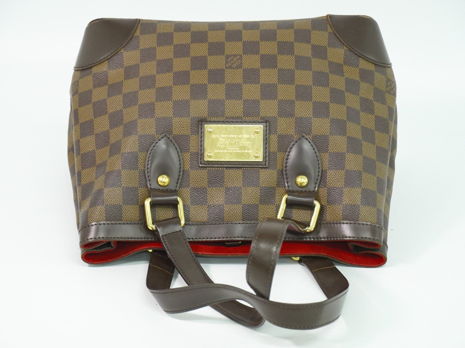 Louis Vuitton Hampstead Handbag Damier Brown Canvas Tote Bag Bag (Pre-Owned)