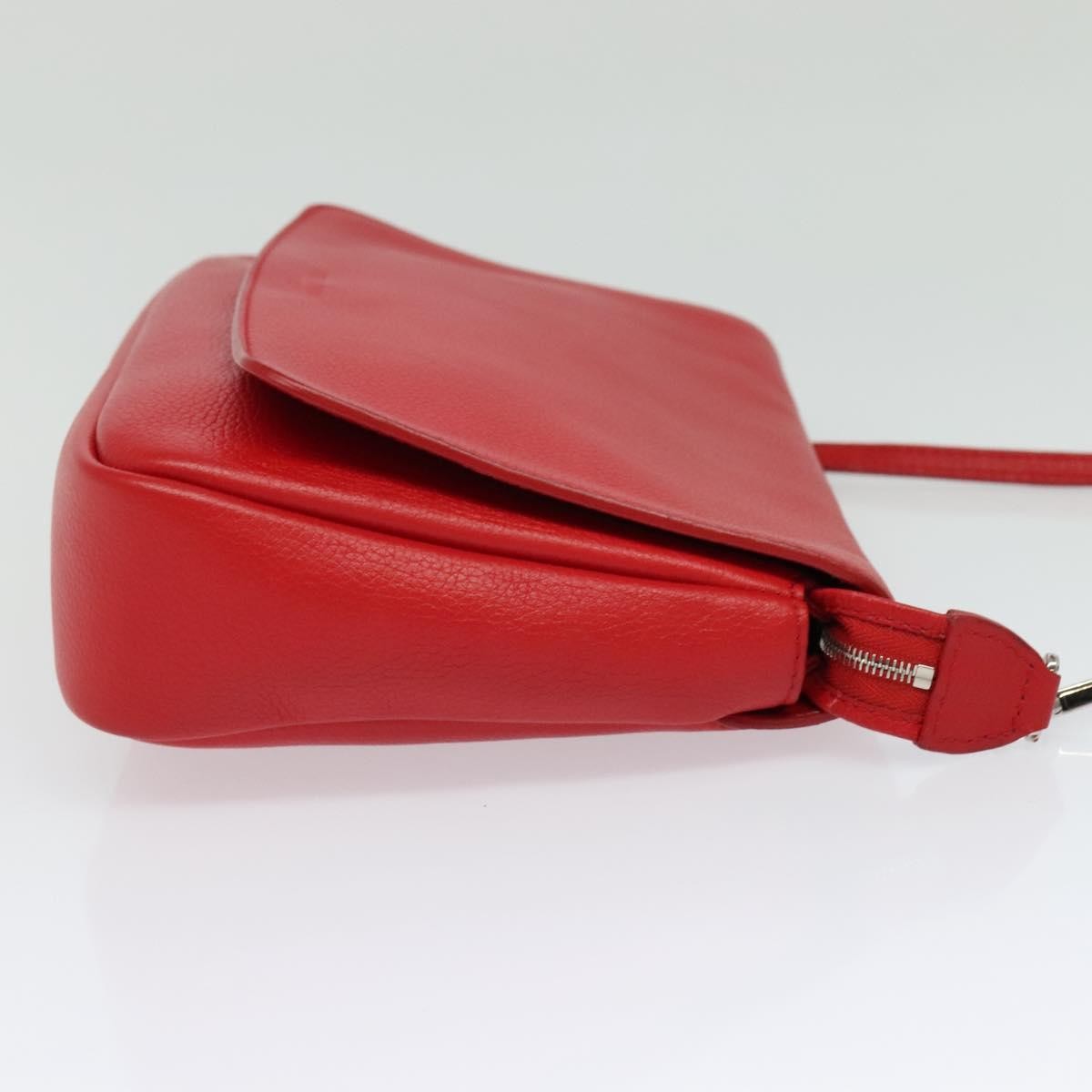 Louis Vuitton Essential Cuir Boheme Handbag Leather Red Leather Shoulder Bag Bag (Pre-Owned)