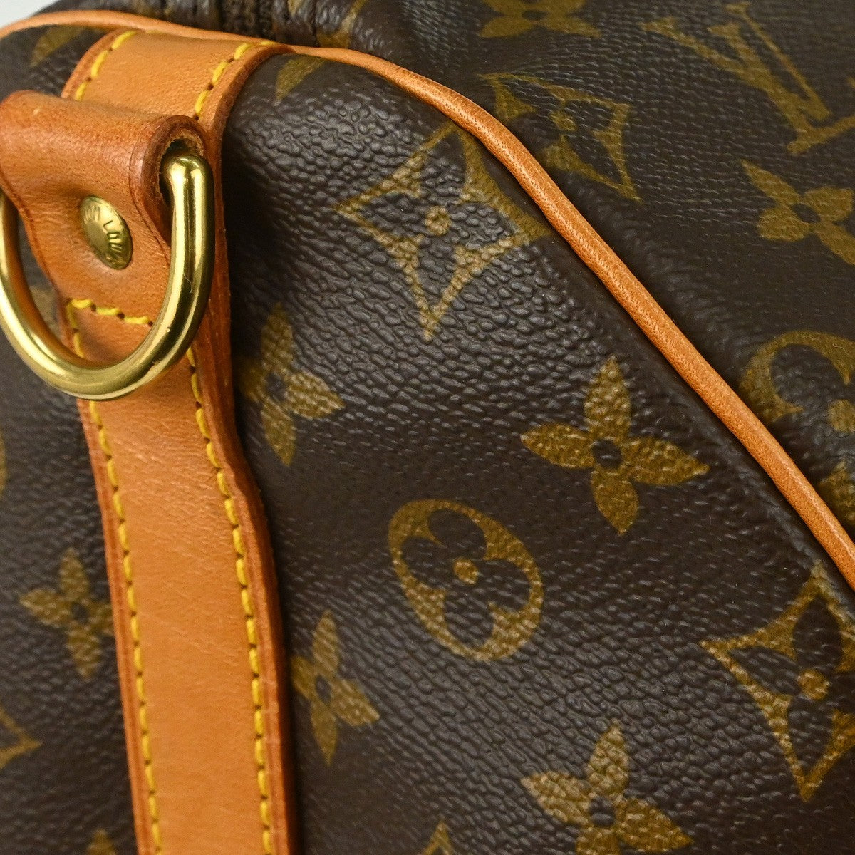 Louis Vuitton Keepall Bandouliere Bag Monogram Canvas Brown Canvas Travel Bag Bag (Pre-Owned)