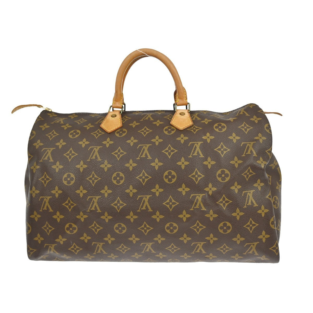 Louis Vuitton Speedy Handbag Monogram Canvas Brown Canvas Handbag (Pre-Owned)