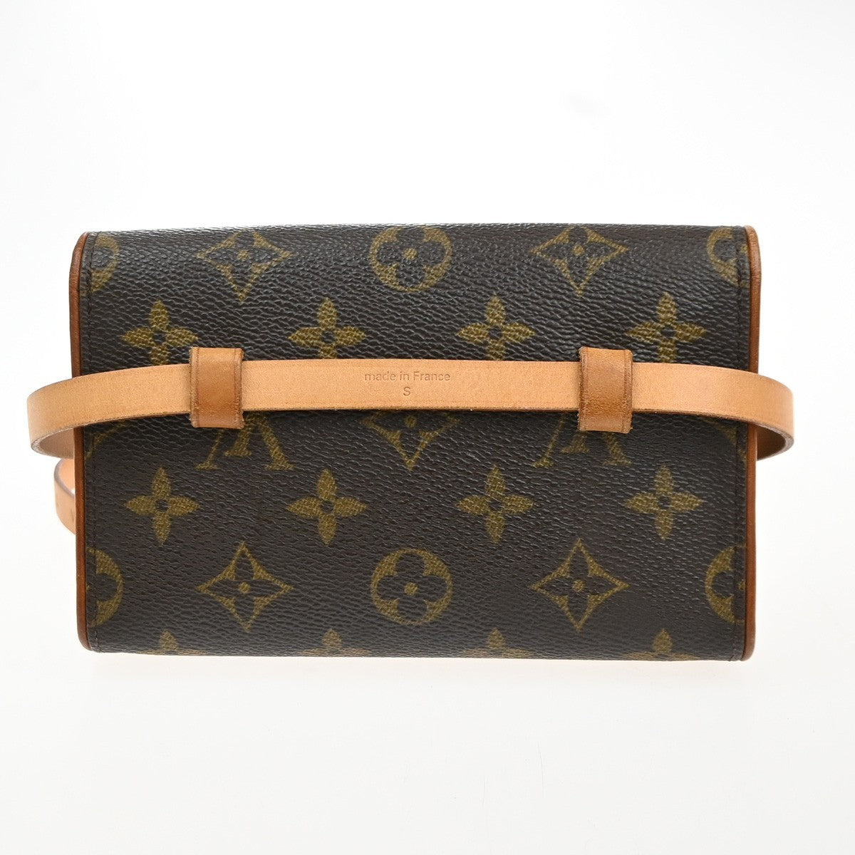 Louis Vuitton Florentine Waist Bag Monogram Canvas Brown Canvas Clutche & Pouche Bag (Pre-Owned)