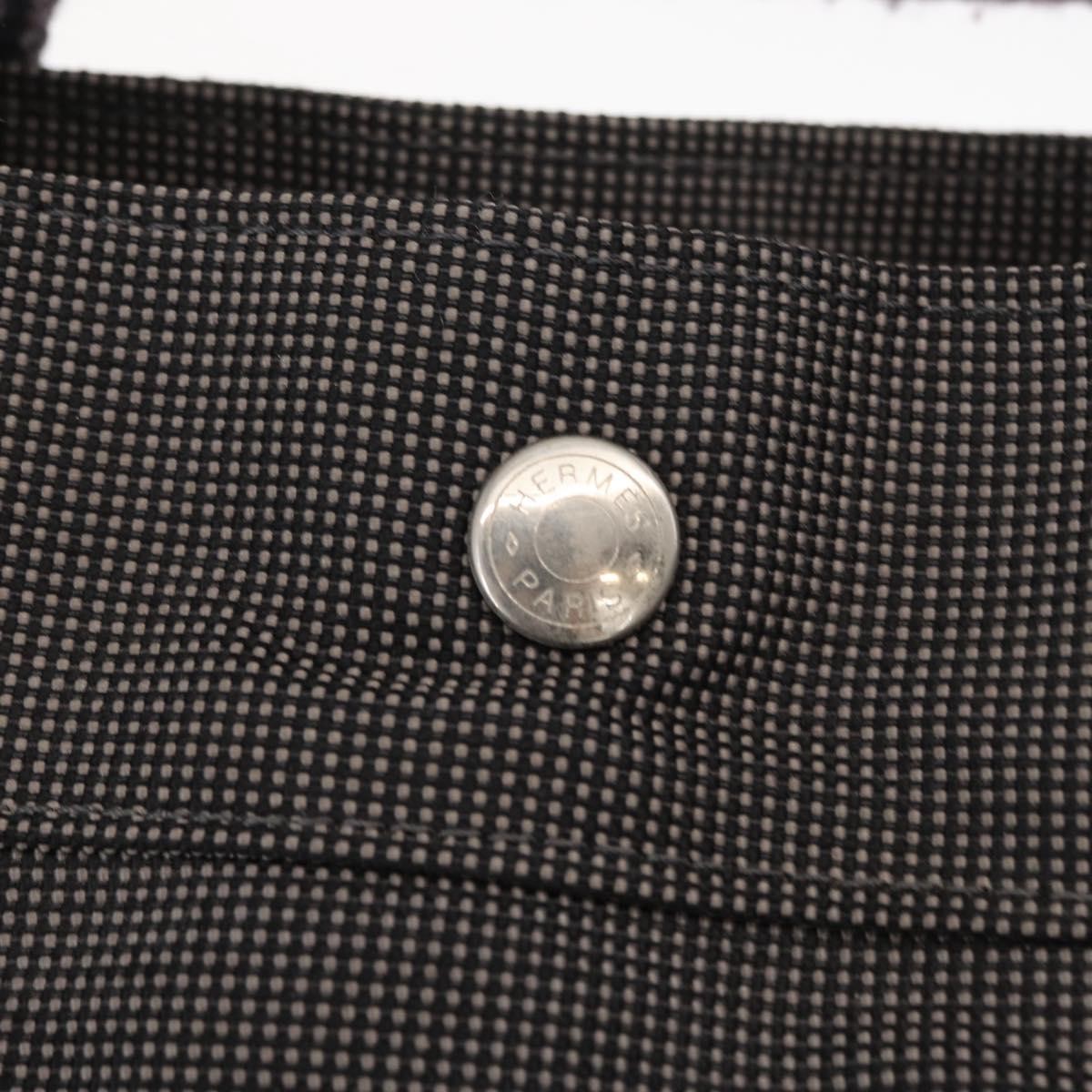 Hermes Fourre-Tout Herline Canvas Gray Canvas Tote Bag Bag (Pre-Owned)