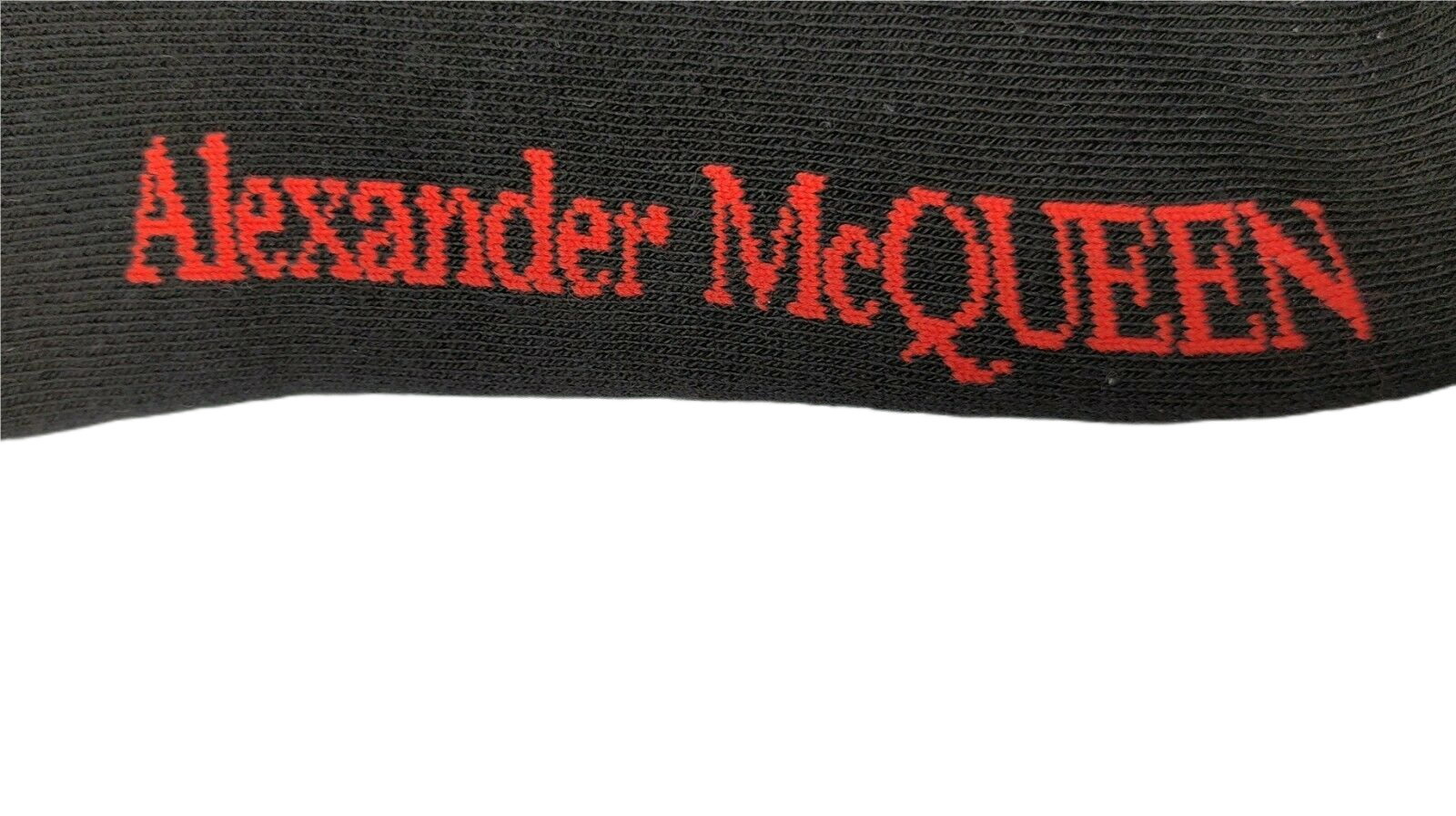 Alexander McQueen Women's Black Mid-Calf Stripe Skull Sport Socks L