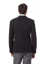 Billionaire Italian Couture Elegant Black Wool Men's Jacket