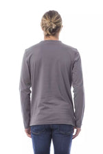 Verri Elegant Long Sleeve Gray Men's T-Shirt