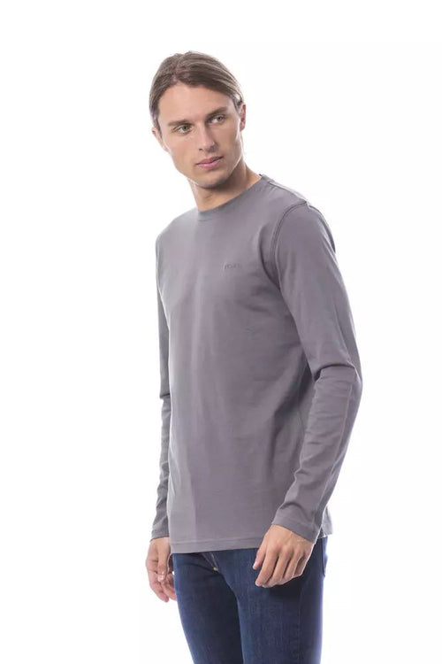 Verri Elegant Long Sleeve Gray Men's T-Shirt