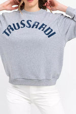 Trussardi Elevated Casual Chic Oversized Women's Sweatshirt