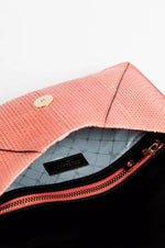 Trussardi Elegant Perforated Leather Envelope Women's Clutch