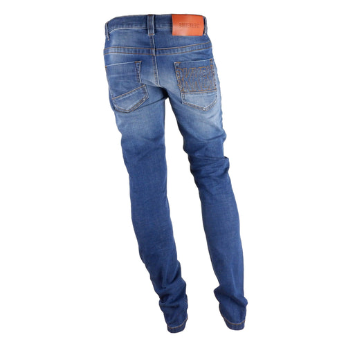 Bikkembergs Sleek Dark Blue Regular Fit Men's Jeans