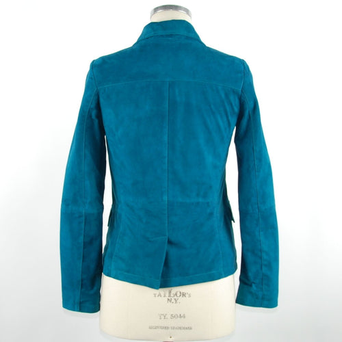 Emilio Romanelli Elegant Green Leather Women's Jacket