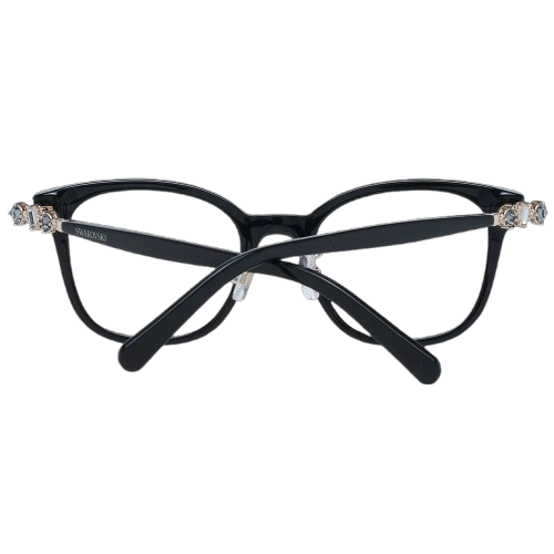 Swarovski Elegant Black Acetate Full-Rim Women's Eyeglasses