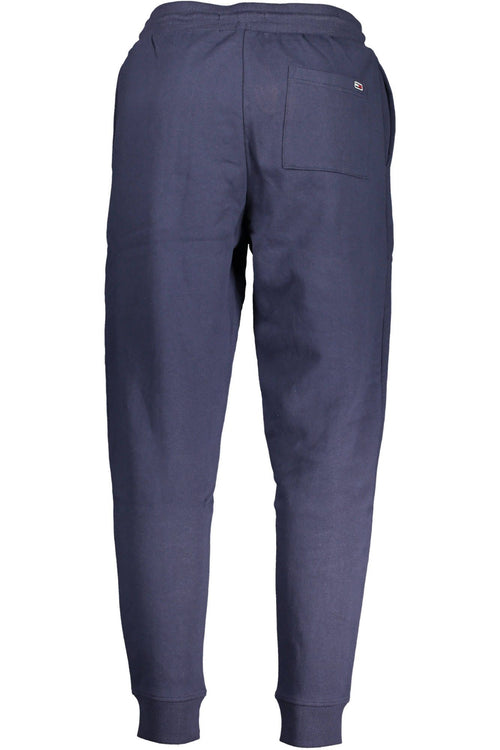 Tommy Hilfiger Casual Blue Sporty Trousers with Ankle Men's Elastic
