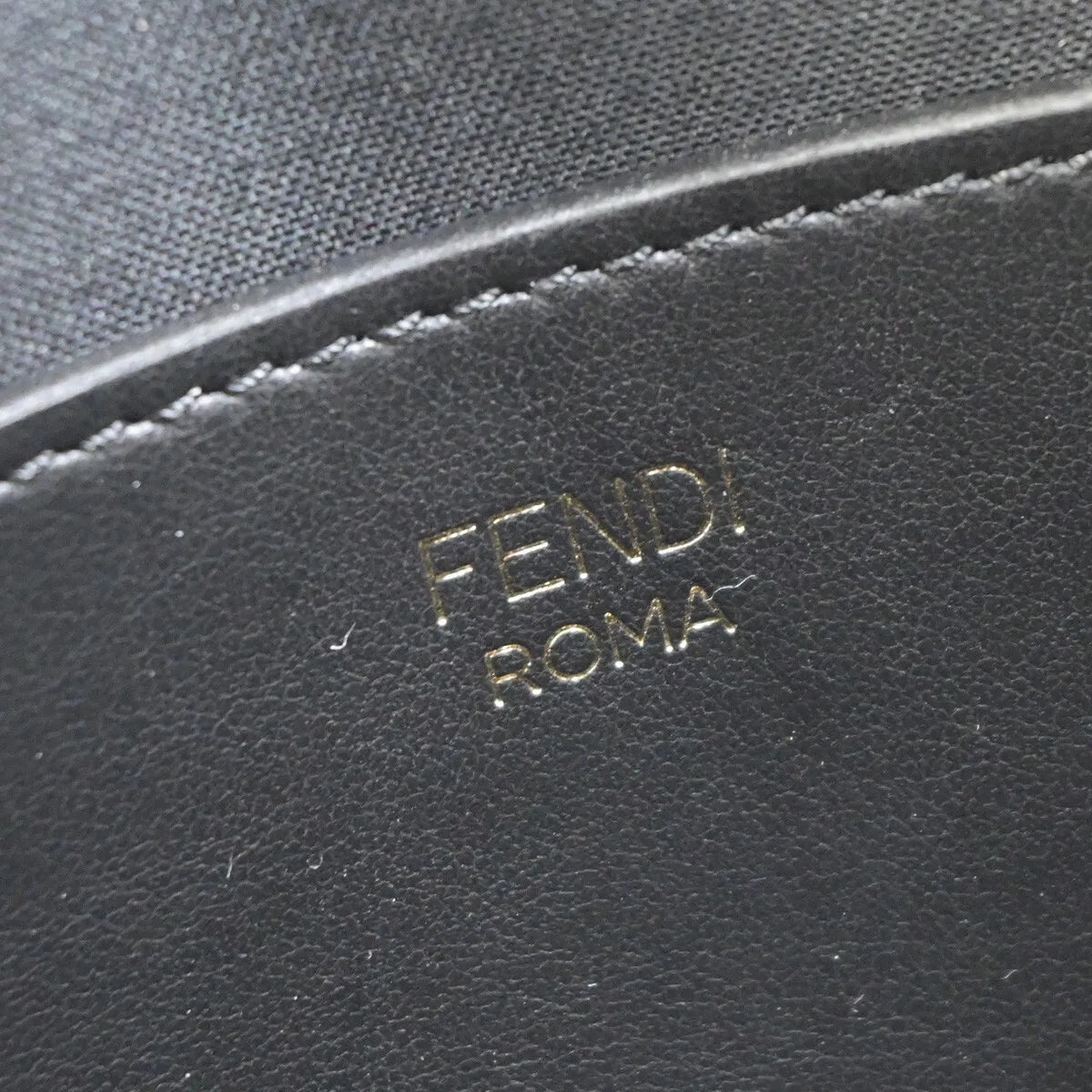 Fendi Camera Zucca Embossed Leather Black Leather Handbag (Pre-Owned)