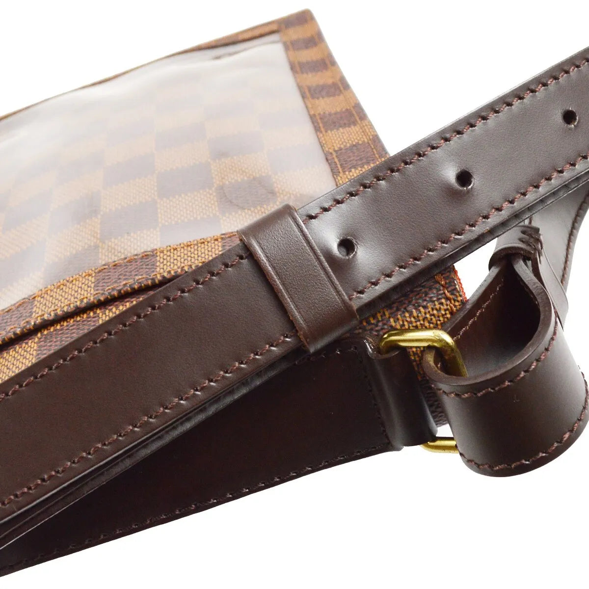 Louis Vuitton Portobello Messenger Damier Brown Canvas Clutche & Pouche Bag (Pre-Owned)