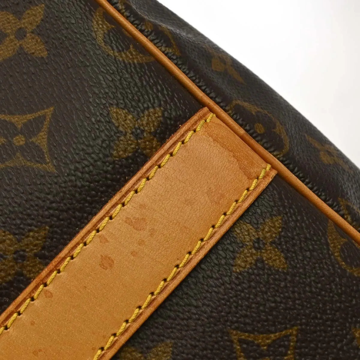 Louis Vuitton Keepall Bandouliere Bag Monogram Canvas Brown Canvas Travel Bag Bag (Pre-Owned)