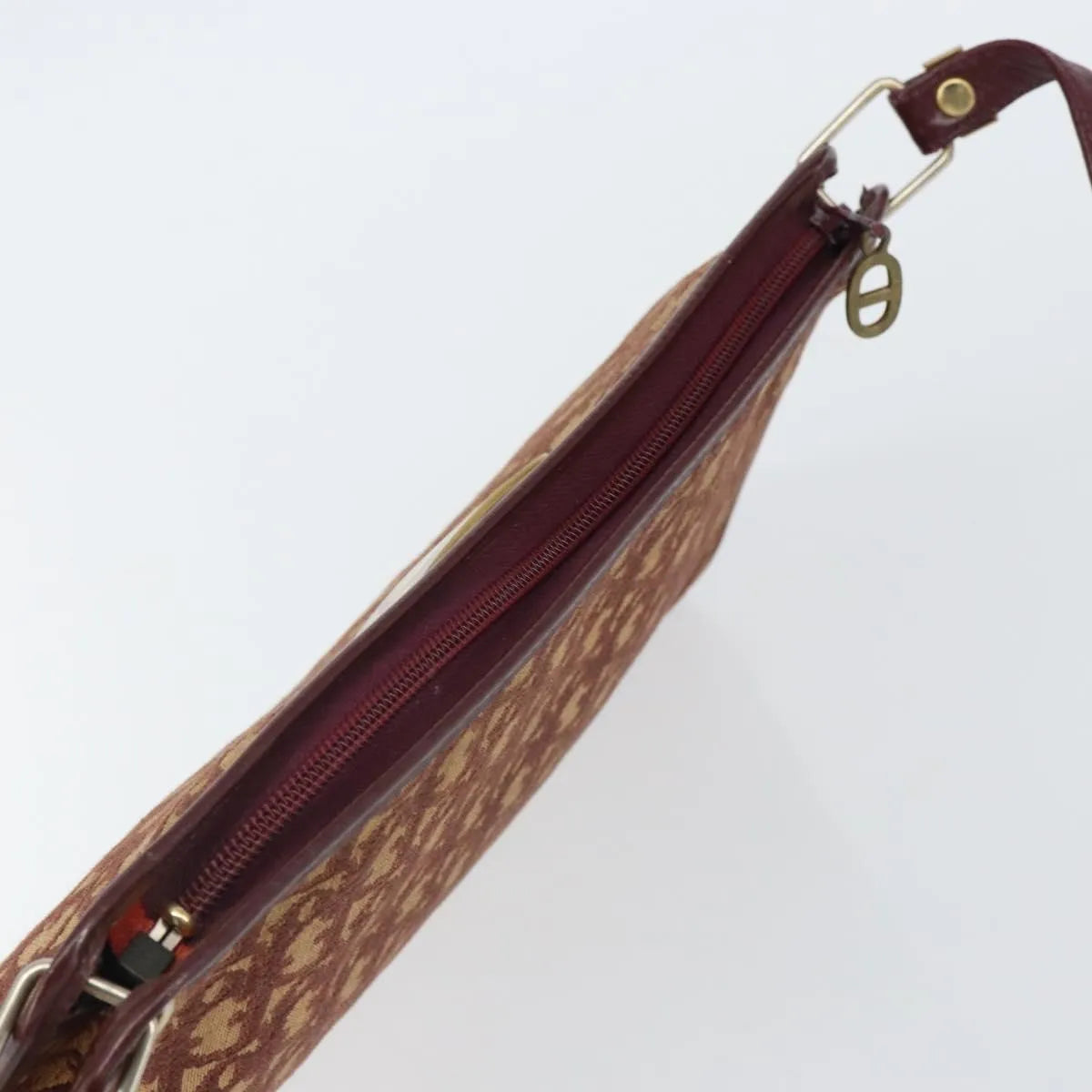 Christian Dior Vintage Trotter Canvas Red Canvas Shoulder Bag Bag (Pre-Owned)
