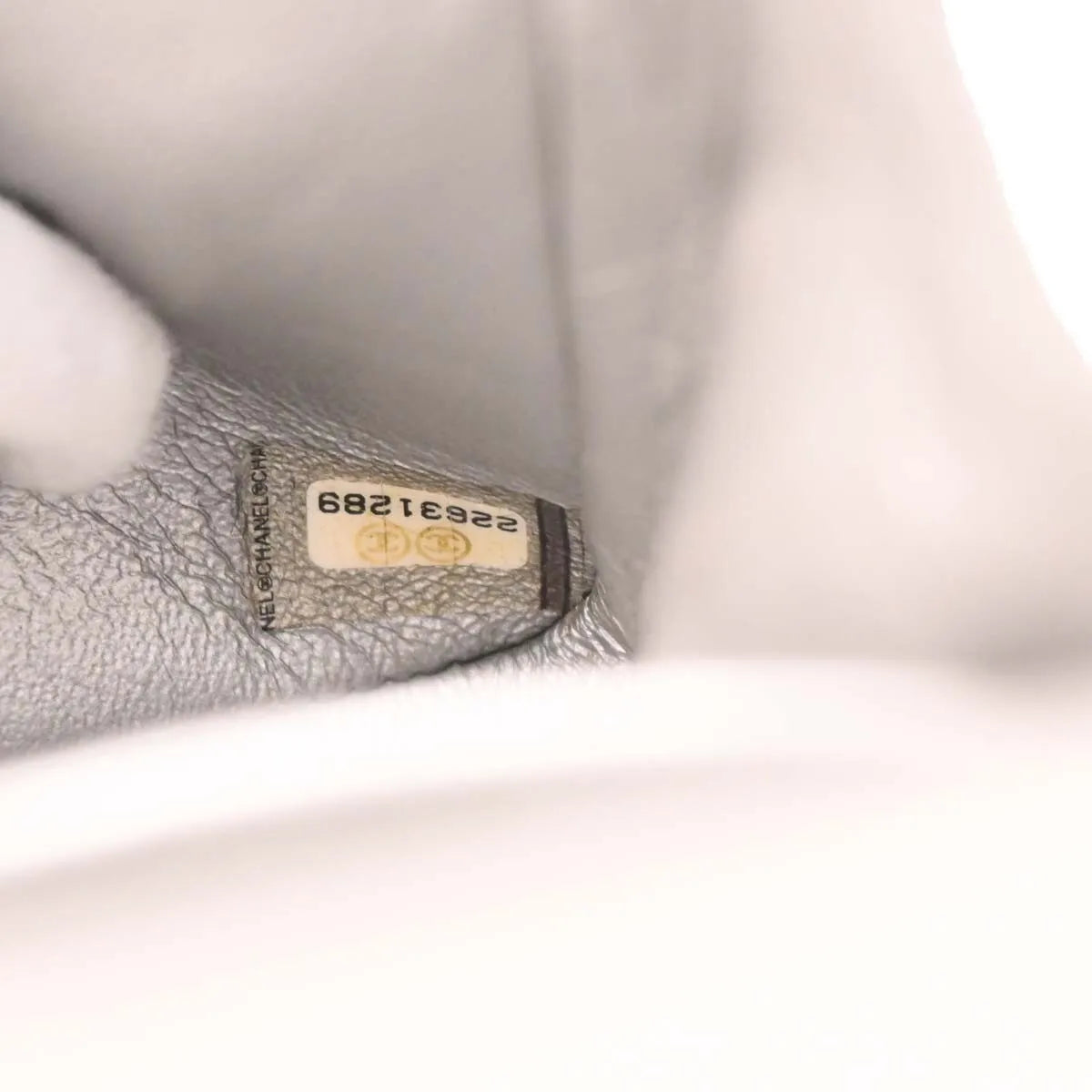 Chanel Timeless - Classic Double Flap Leather Silver Calfskin Shoulder Bag Bag (Pre-Owned)