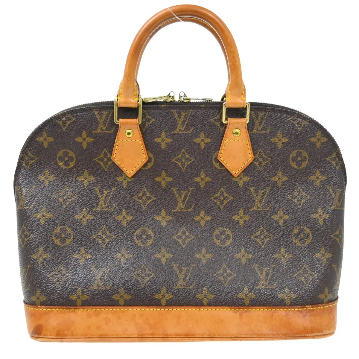 Louis Vuitton Alma Handbag Monogram Canvas Brown Canvas Handbag (Pre-Owned)