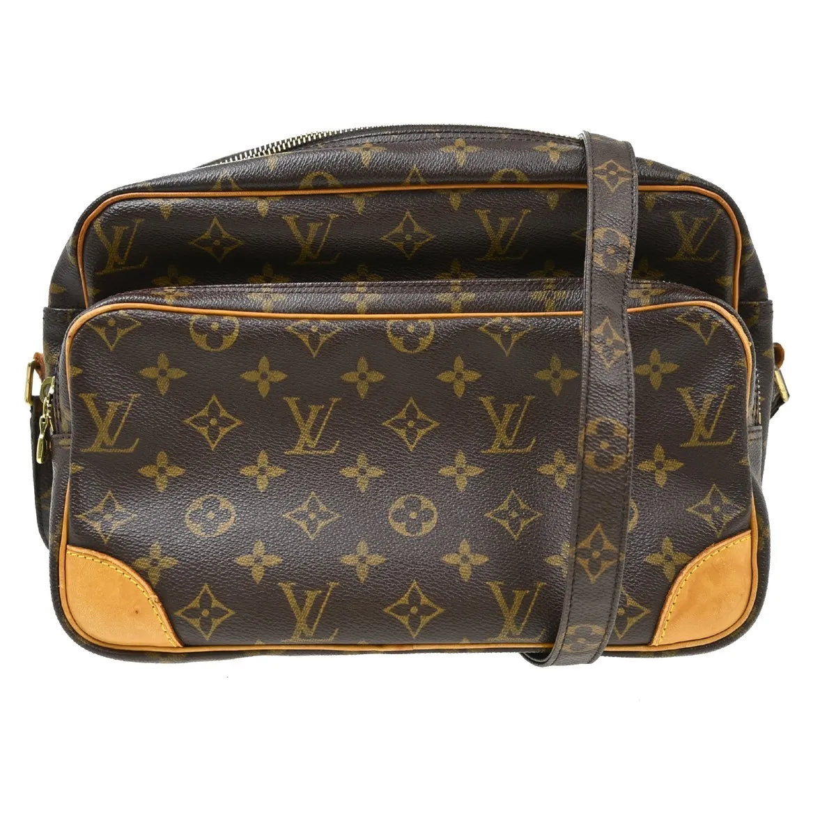 Louis Vuitton Nil Messenger Bag Monogram Canvas Brown Canvas Shoulder Bag Bag (Pre-Owned)