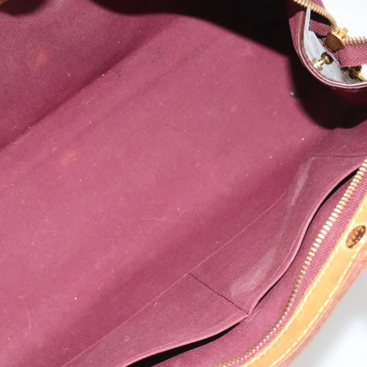 Louis Vuitton Brea Monogram Vernis Burgundy Patent_Leather Handbag (Pre-Owned)