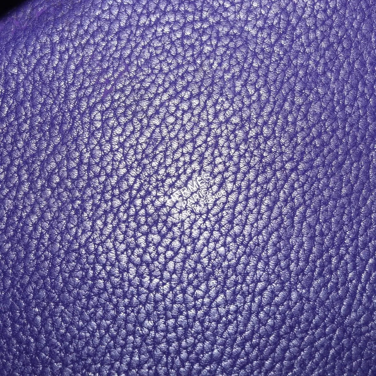 Hermes Picotin Lock Clemence Purple Leather Handbag (Pre-Owned)