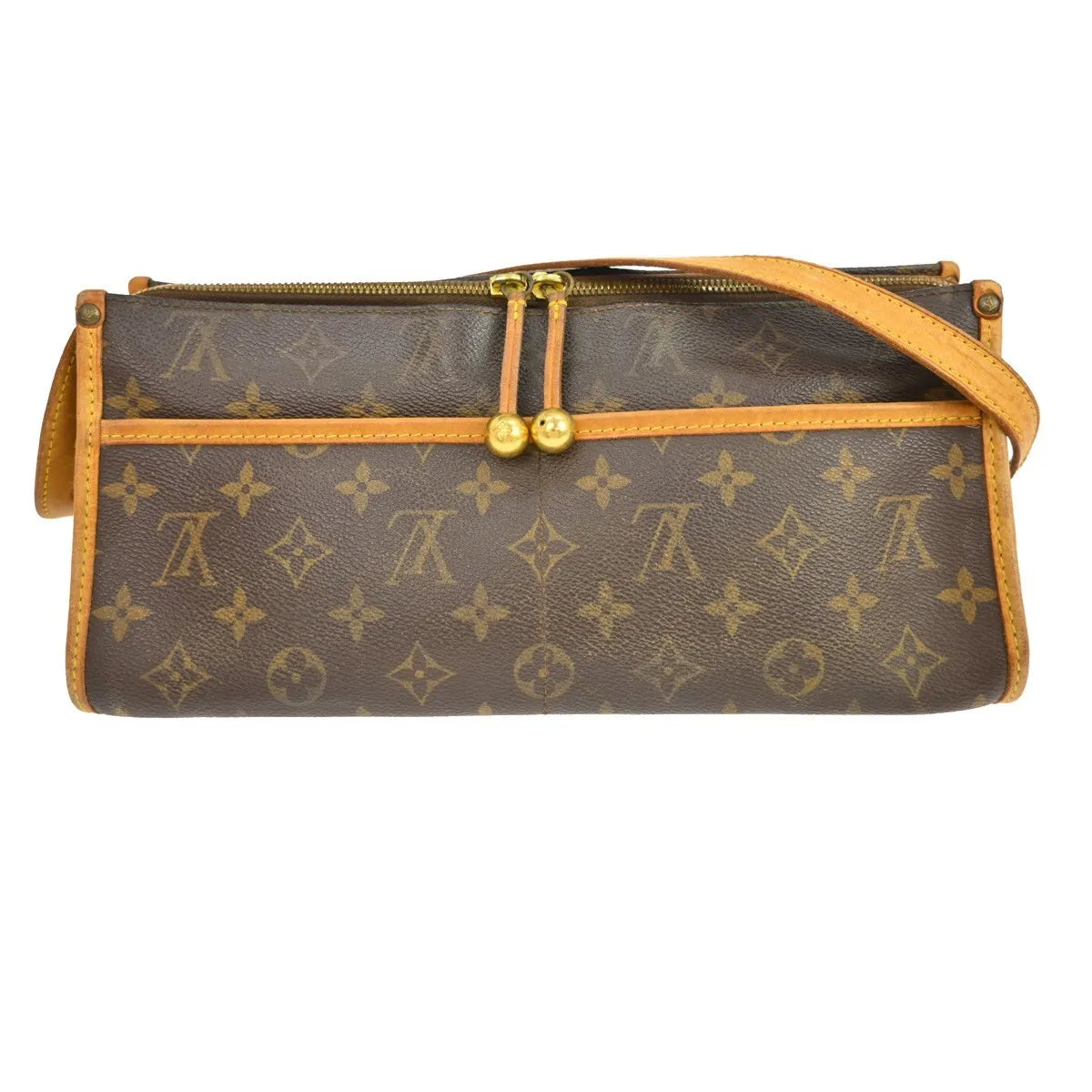 Louis Vuitton Popincourt Monogram Canvas Brown Canvas Shoulder Bag Bag (Pre-Owned)