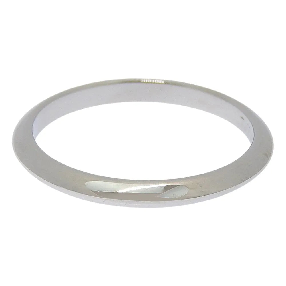 Tiffany & Co. Knife Edge Platinum Silver Platinum Ring Jewelry (Pre-Owned)