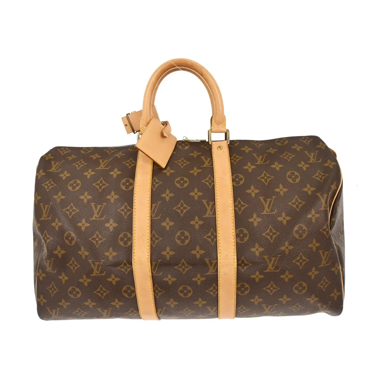 Louis Vuitton Keepall Monogram Brown Canvas Handbag (Pre-Owned)