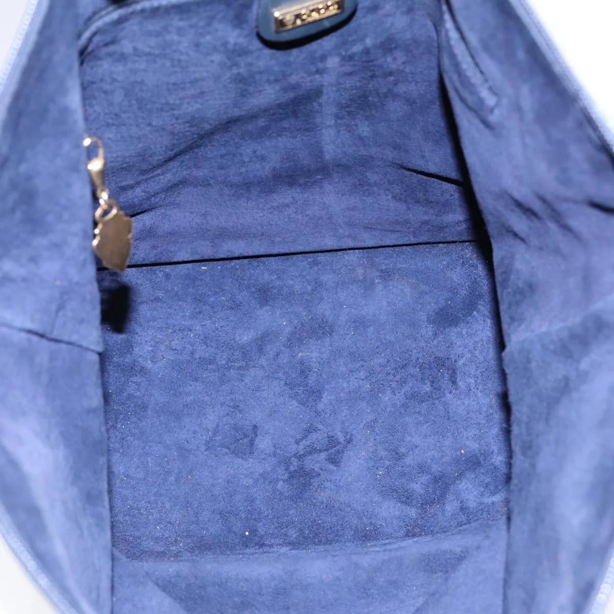 Gucci Vintage Leather Navy Leather Shoulder Bag Bag (Pre-Owned)