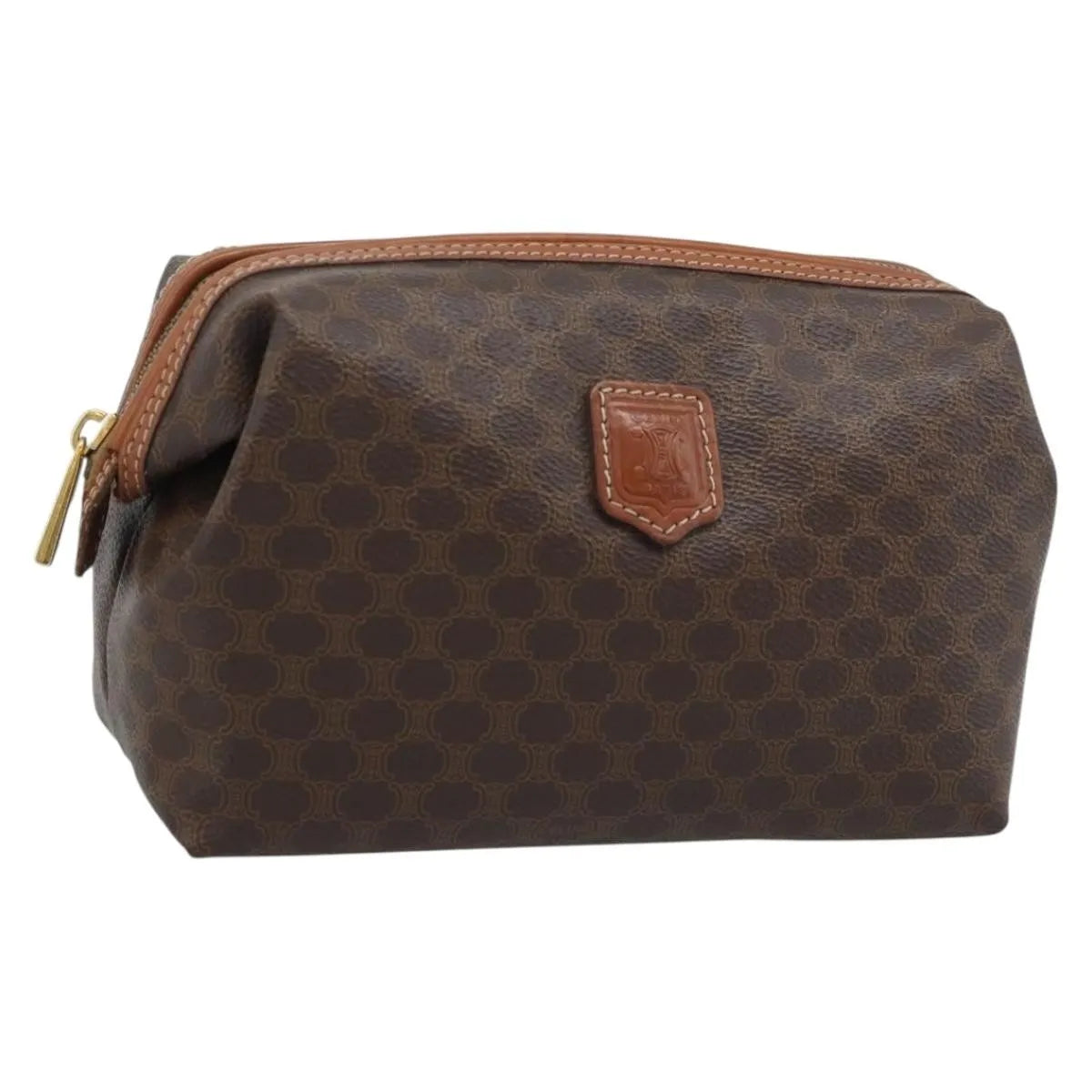 Celine C Macadam Canvas Brown Canvas Clutche & Pouche Bag (Pre-Owned)